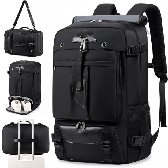 Large Travel Backpack For Women Men Carry On Hiking Waterproof Outdoor Sports Rucksack Casual Daypack Travel Essentials for 15.6 Inch Laptop