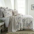 thumbnail image 3 of Levtex Home - Capian Sea Neutral Quilt Set - King Quilt (106x92in.) + Two King Pillow Shams (106x92in.) - Coastal - Taupe, Cream, Grey - Reversible - Cotton Fabric, 3 of 6