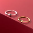 thumbnail image 5 of Dainty Heart Ring In Sterling Silver Adjustable For Women Everyday Wear Elegant Jewelry Gift Idea For Birthday, 5 of 5