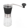 thumbnail image 2 of Molinillo De Café Manual, Molino De Café De Manivela De Molienda Fina Uniforme De Acero Inoxidable De Vidrio Para Exteriores, 2 of 8