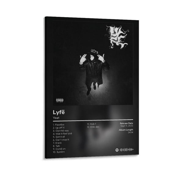 Yeat Lyfe Canvas Poster Bedroom Decoration Landscape Office Valentine's Birthday Gift