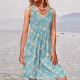 thumbnail image 1 of LOVZFMLL Robes Femmes Décontractées Amples Imprimées Robe Débardeur Plage Col en V Poche Sans Manches Tailleur Robes, 1 of 5