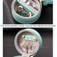 thumbnail image 4 of Verde - 1 pieza portátil de cuero redondo viaje joyero mini organizador de joyas organizador de viaje con cierre de cremallera pendientes collar pulsera dis, 4 of 5