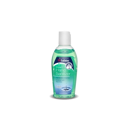 Safetec Hand Sanitizer Fresh Scent, 2 oz. squeeze bottles (Case of 24)