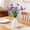 Purple, variant on Tuscom Forked Spring Artificial Flower Bouquet, Realistic Silk Pansy Floral Arrangement with Greenery Stems for Wedding Decor, Home Decor, Centerpieces (12.99 inch)