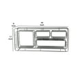 thumbnail image 5 of HomeRoots Decor Industrial Style Metal Wall Shelf with 4 Spacious Cubbies, Silver, 5 of 9