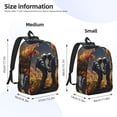 thumbnail image 3 of Lsque Romantic Flower Astronaut Couple Pattern Canvas Daypack, Durable Backpack, High-quality Versatile Backpack,Vintage Compact Backpack-Medium, 3 of 6