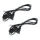 thumbnail image 1 of 2X Enchufe de EE.UU. 1.8M Cable de Alimentacion Interruptor de Boton Encendido / Apagado AC110V 3A AC250V 6A Negro, 1 of 9
