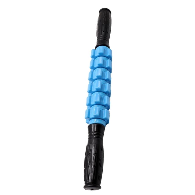 Palo de masaje con rodillo muscular de 16.5 "para atletas para aliviar el dolor de calambres Azul Colcomx rodillo de masaje corporal