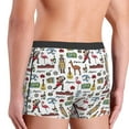 thumbnail image 3 of KLL Retro Style Men's Cotton Boxer Briefs Underwear-Medium, 3 of 8