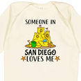 thumbnail image 4 of Inktastic Someone in San Diego Loves Me Boys or Girls Long Sleeve Baby Bodysuit, 4 of 5