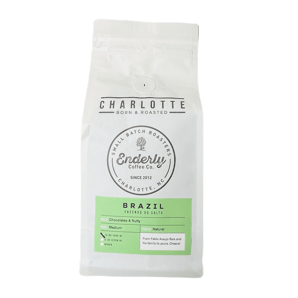 Enderly Coffee Company - Brazil Single Origin, Whole Bean, Medium Roast, 9oz