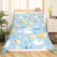 thumbnail image 2 of Erosebridal Cute Chicken Rabbit Comforter Cover, Happy Easter Egg Bedding, Daisy Blossom Home Decor Ultra Soft 2 Pieces (No Comforter), 2 of 7