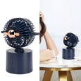 thumbnail image 4 of Quiet Cooling Fan, Rechargeable Low Noise USB Charging 3 Speeds USB Desk Fan  For Table And Desktop For  Bedroom Blue, 4 of 8