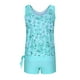 thumbnail image 4 of Trajes de baño tankini para mujer Conjunto de traje de baño de dos piezas con espalda de tiras y estampado para mujer Trajes de baño Tankinis Traje de baño Traje de baño de dos piezas para mujer, 4 of 5