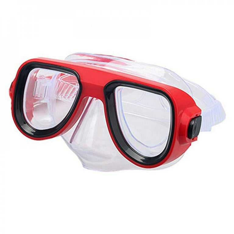 4-Color Professional Underwater Anti-Fog Diving Mask Swimming Fishing Pool Equipment Snorkel Glasses Set Red, adult Unisex, Size: One Size