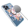 thumbnail image 4 of For iPhone 16 Pro Max Case Compatible with MagSafe Flower Pattern Printing TPU+PC Phone Cover - Styl, 4 of 5