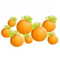 thumbnail image 6 of Happydeer Halloween Pumpkin Lantern Hanging Orange Pumpkin Paper Round Lantern for Harvest Fall Halloween Indoor Outdoor Decor (30cm), 6 of 13