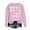 Pink, variant on Women's Sweatshirts Solid Color Heart Graffiti Print Pullover Sweatshirt Long Sleeve Crew Neck Shirt Top Womens Blouse for Valentine's Day and Daily