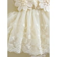 thumbnail image 7 of Suealasg 2Pcs Baby Girl Summer Birthday Outfit Flower Embroidery Lace Tulle Romper Dress +Bow Headband 3 6 12 18 24 Months Infant Girls Photoshoot Clothes, 7 of 7