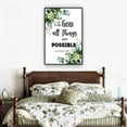 thumbnail image 4 of With God All Things Are Possible - Matthew 19 26 Print Scripture Wall Art Christian Wall Art Deco Pictures for Living Room Giclee Poster for Bedroom, 4 of 6