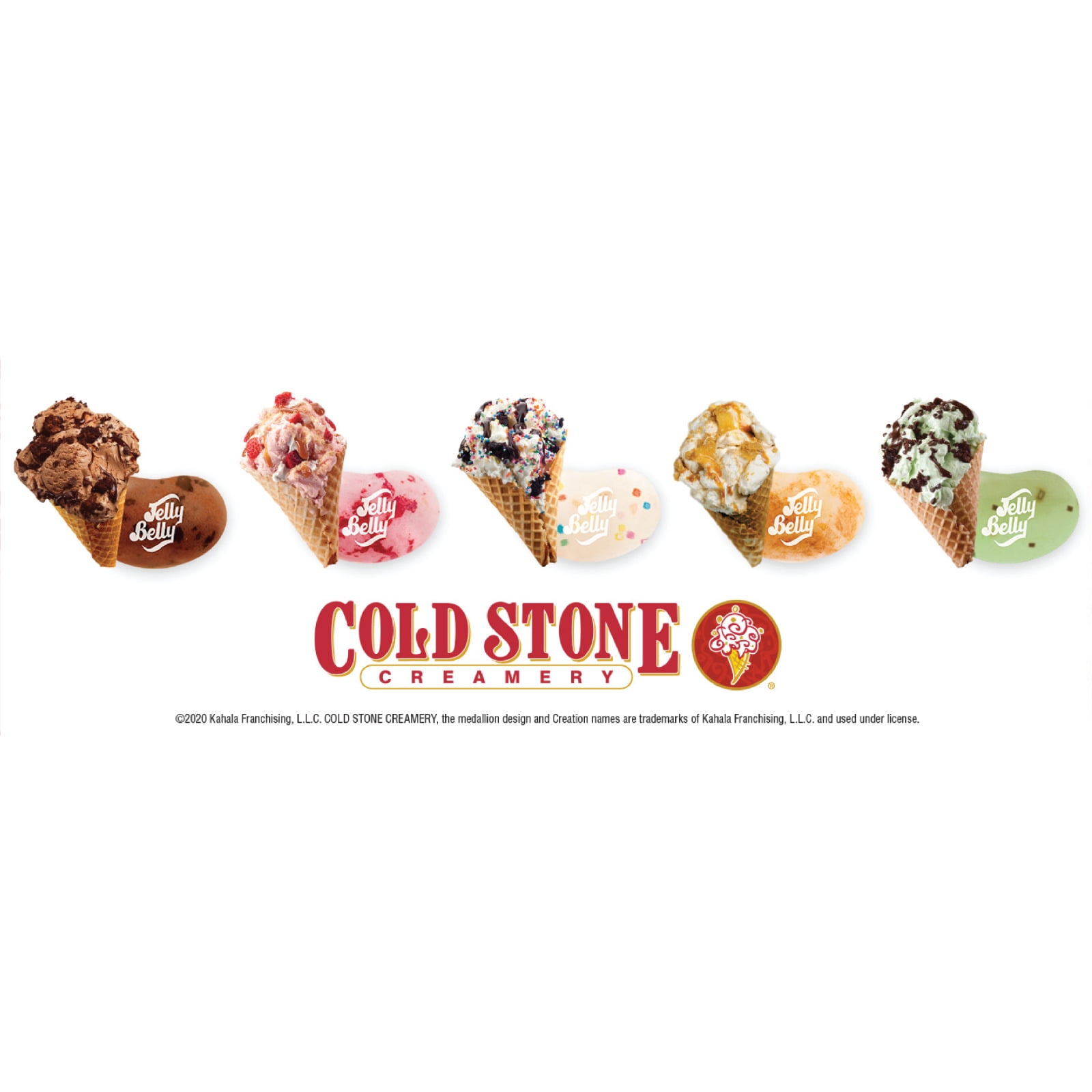 Jelly Belly Cold Stone Creamery Ice Cream Flavored Jelly Beans, 3.1 Oz Bags-6 Pack