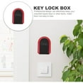 thumbnail image 5 of Phlegsive 4-Digit Wall Mounted Key Lock Box Safe - Resettable Plastic Combination Lockbox, 5 of 6