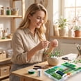 thumbnail image 4 of 2026 Beaded Plant Kit, Forever Plant Beads Making Diy Craft, Green Beads for Artificial Potted Plant Home Decoration A-422pcs, 4 of 7