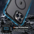 thumbnail image 5 of Magnetic Series Designed for iPhone Case,[Compatible with MagSafe][Military Drop & Full Body Protection],Hard PC Bumper Protect Matte Translucent Shockproof Cover (Black,iPhone 13 Pro), 5 of 7