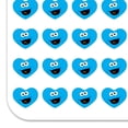 thumbnail image 2 of Sesame Street Cookie Monster Face Heart Shaped Planner Calendar Scrapbook Craft Stickers, 2 of 6