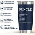 thumbnail image 2 of Uncle Gifts From Niece, Nephew, Gifts For Brother, Christmas, Father''s Day Gifts For Uncle, Uncle Tumbler Gift Ideas, Funny Uncle Birthday Gifts, Presents For Uncle, 20 Oz Stainless Steel Tumbler, 2 of 6