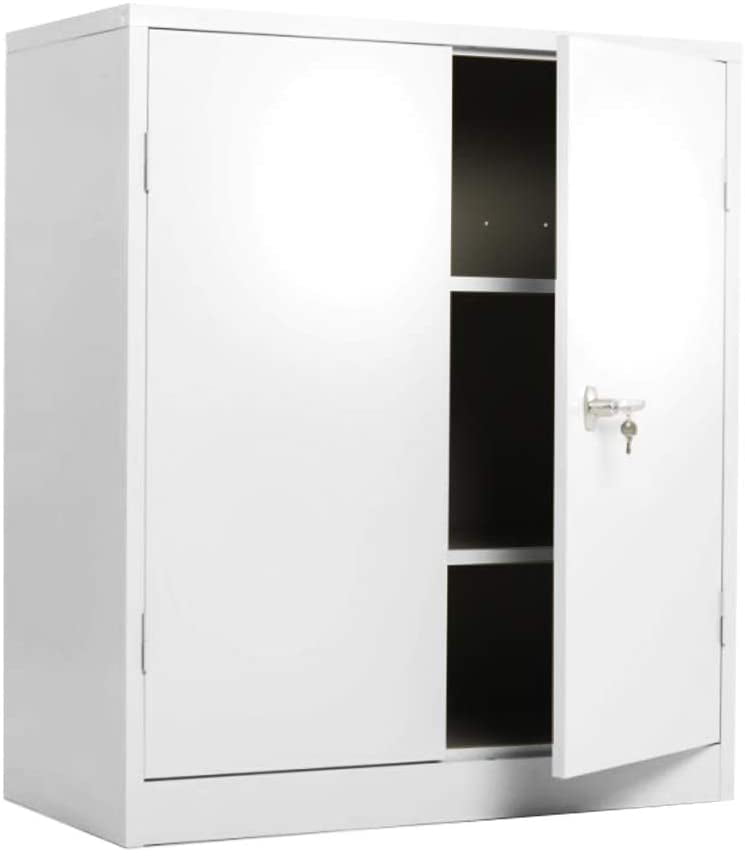 Industrial Wall Unit 2 Drawer Metal Cabinet Storage Cupboard Display Shelf New 