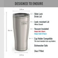 thumbnail image 7 of Thermos Icon Series Stainless Steel Cold Tumbler - Slide Lock, Insulated - 24 oz, Silver, 7 of 7