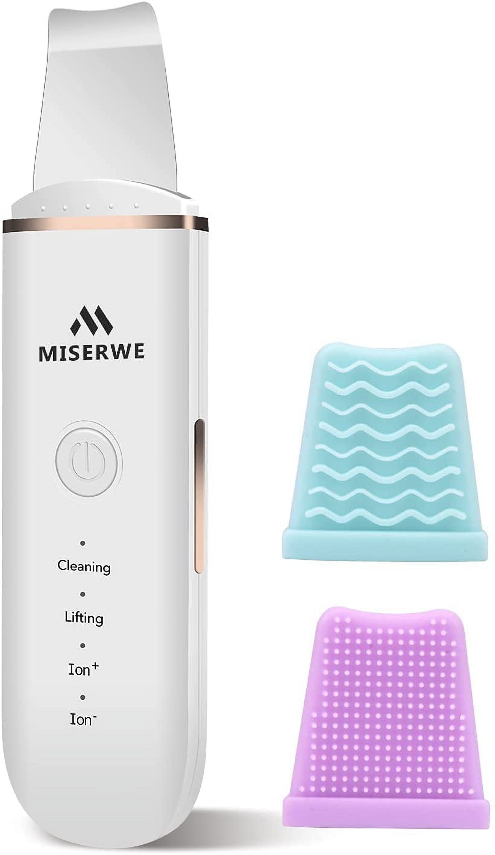 Skin Scrubber Face Skin Spatula Facial Scrubber Spatula for Deep Cleansing Blackhead Remover Pore Cleaner Face Beauty Lifting Tool with 4 Modes