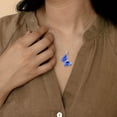 thumbnail image 4 of Blue Butterfly Necklace Sapphire September Birthstone Necklace Pendant 925 Sterling Silver Women Birthday Mother's Day Gifts Crystal Jewelry Juwaliy, 4 of 9