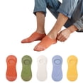thumbnail image 6 of Sales 2026 Low Cut No Show Socks Women Under $5 GIJNRIUIUA Orange No-Show Socks Women's 5 Pack No Show Socks | Cut Liner Wicking Non Lightweight Ideal for Sneakers Ankle Socks, 6 of 6