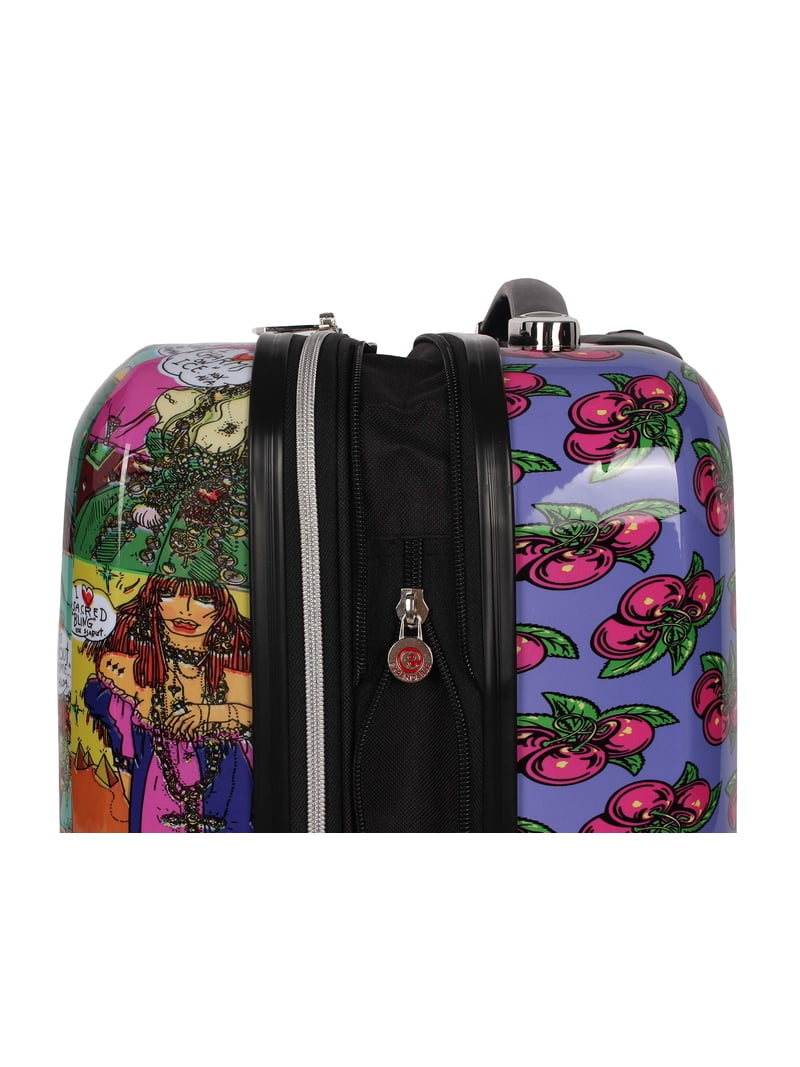Betsey Johnson 26 Inch Checked Luggage Collection - Expandable