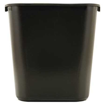 Rubbermaid 7 gal Plastic Office Trash Can  Black