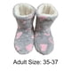 thumbnail image 5 of Calcetines piso para adultos otoño e invierno antideslizantes terciopelo engrosado botas piso cálido para hombres y mujeres zapatos algodón cálidos para interiores (gris + amor rosa) adultos 35-37, 5 of 9