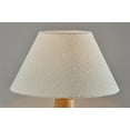 thumbnail image 6 of Adesso Brayden 27" 1-Light Natural Wood Table Lamp with Off-White Boucle Tapered Shade, 6 of 6