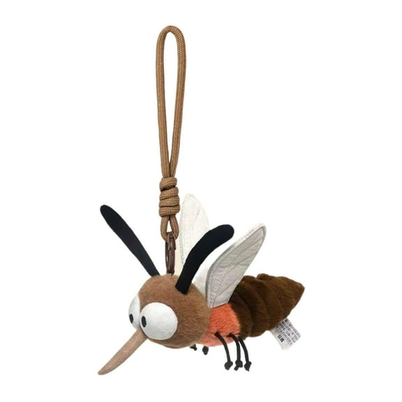 Funny Mosquito Doudoum Plush Bag Charm - Cute Weird Stuffed Toy, Keychain for School Bags, Birthday Gift for Girls & Teens