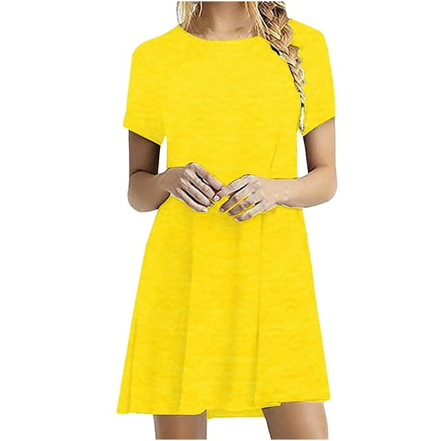 Robe Décontractée pour Femmes Robes Courtes SleeveDating Plagerobe Décontractée pour Femmes Vêtements L Vert