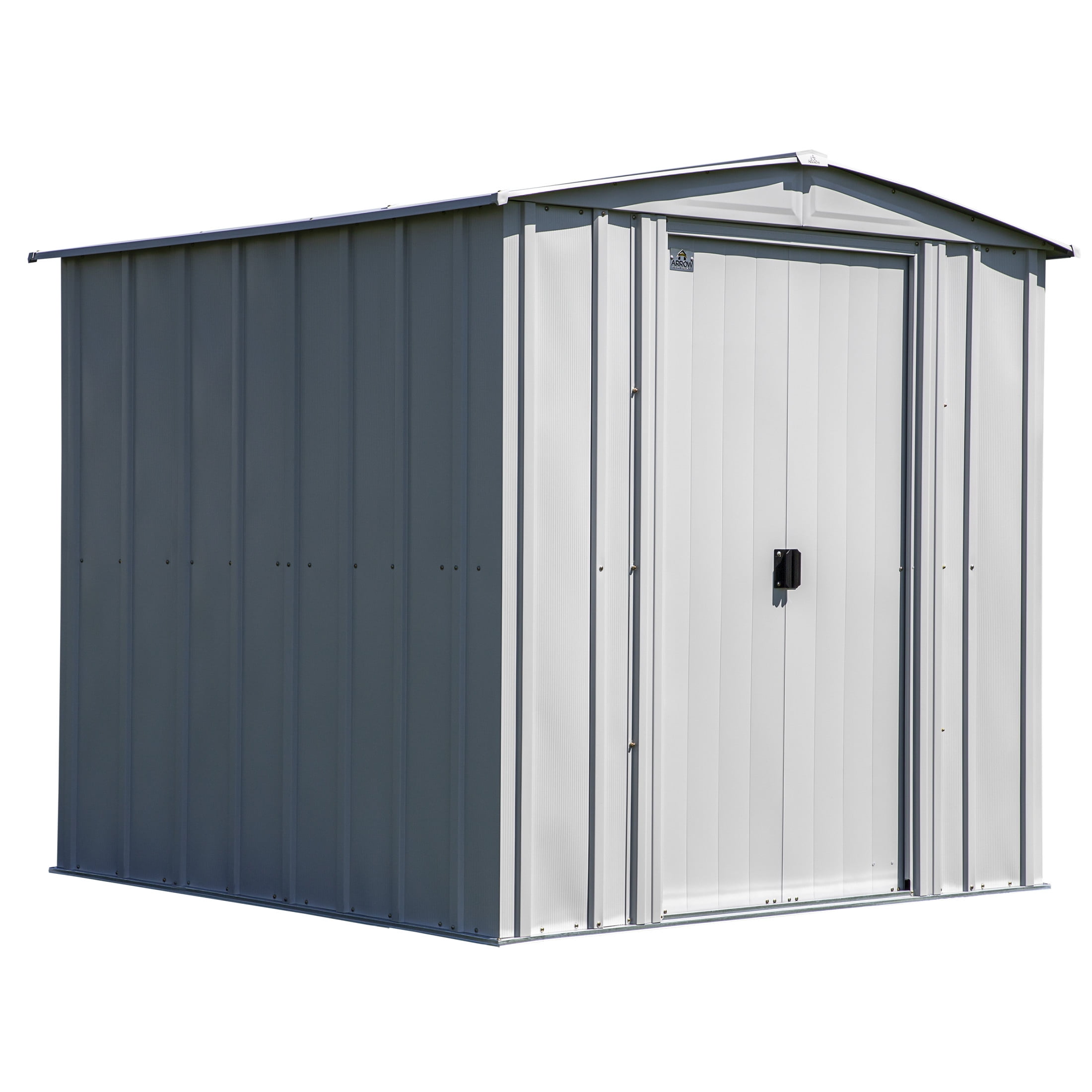Arrow 8 x 8 x 6 ft Light Grey Shed
