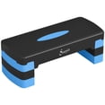 thumbnail image 1 of Soozier Aerobic Exercise Step Platform, Adjustable Aerobic Stepper, Blue, 1 of 10