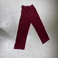 thumbnail image 6 of Ribbed Fabric Pants For Women Loose Elastic Waist Casual Pants With Pocket Trousers, 6 of 9