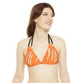 thumbnail image 3 of Effete Feline Claw Marks Scratch Strappy Triangle Bikini Top (AOP), 3 of 4