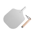 thumbnail image 1 of Pizza Peel Almacenamiento fácil para queso, pan, frutas, verduras portátiles versátil Uso de ahorro de ahorro Pizza Pizza Piceta de madera Mango de 28.2 cm, 1 of 8