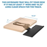 Mount-It! Under Desk Computer Keyboard and Mouse Tray, Ergonomic