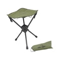 thumbnail image 4 of Taburete giratorio para acampar, taburete trípode plegable, silla portátil con bolsa de almacenamiento para senderismo, playa, caminatas, conciertos, Verde, 4 of 8