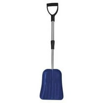WESTWARD 38ZF77 9.5" Poly Snow Shovel with 18.5" to 27" Aluminum Handle